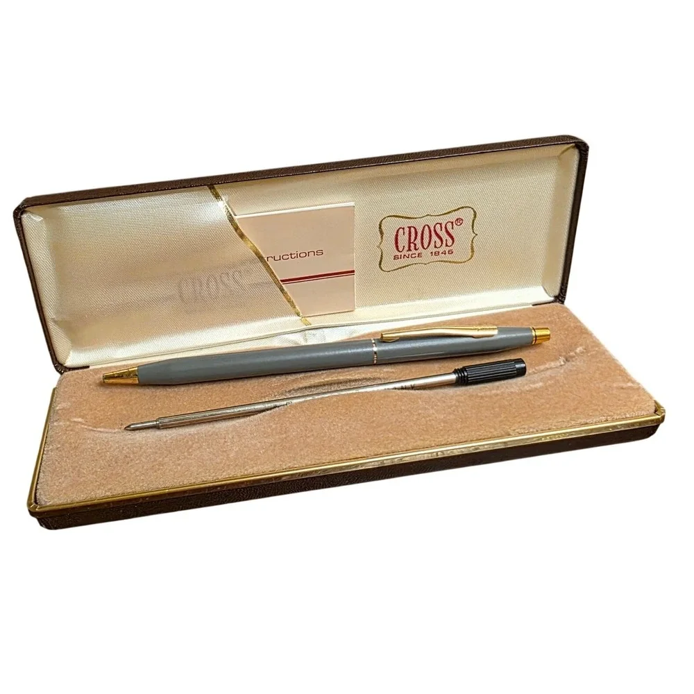 Vintage Cross Ballpoint Pen Gold Trim